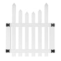 White Vinyl 3.5 ft. x 4 ft. Picket Fence Gate Kit I849