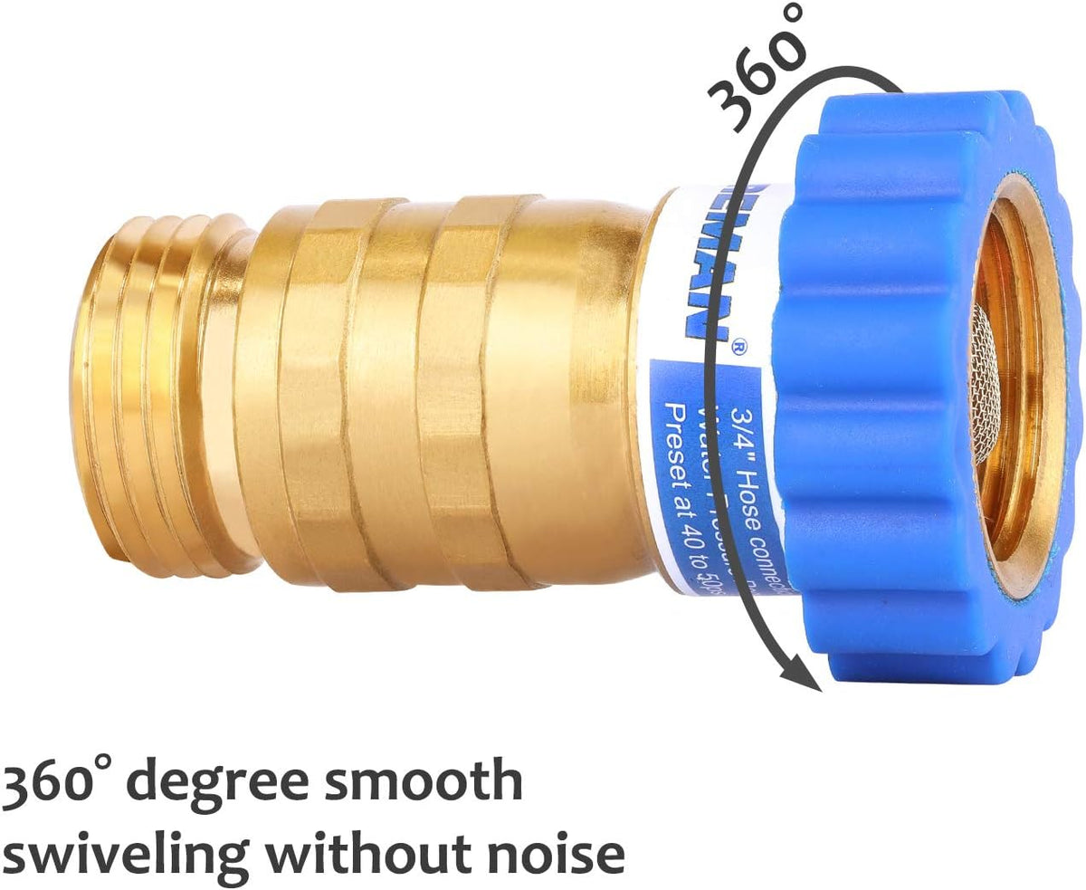 Lead-Free Brass Water Pressure Regulator 40-50 psi Pack of 2 K106