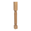 Unfinished Solid Cherry Fluted Kitchen Island Leg M187