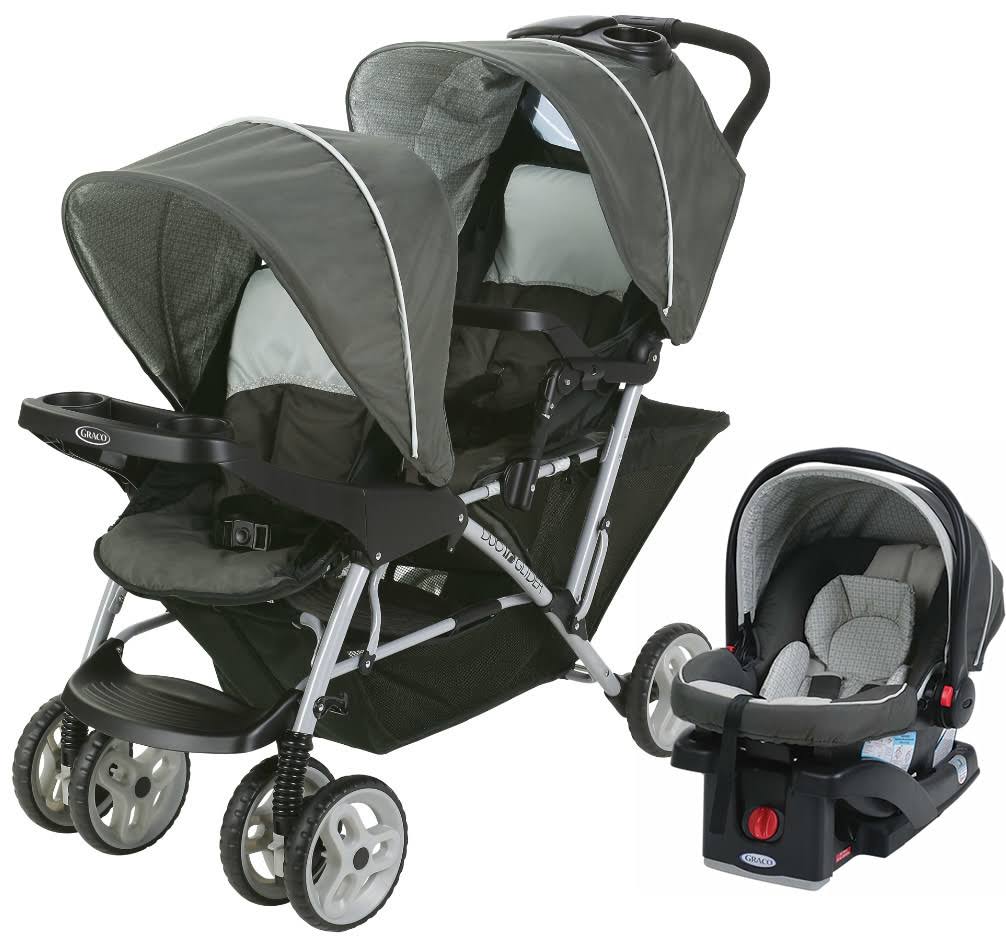 Double Stroller + Infant Car Seat Travel System W61474
