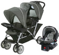 Double Stroller + Infant Car Seat Travel System W61474