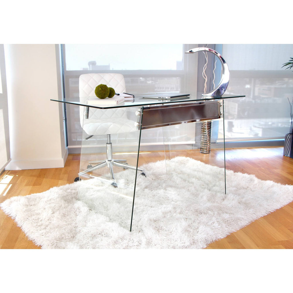 White Office Chair D1803