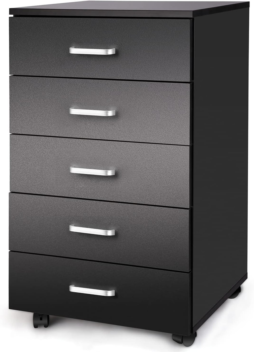 White 5 Drawer Mobile Office Cabinet S82836