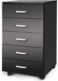 White 5 Drawer Mobile Office Cabinet S82836