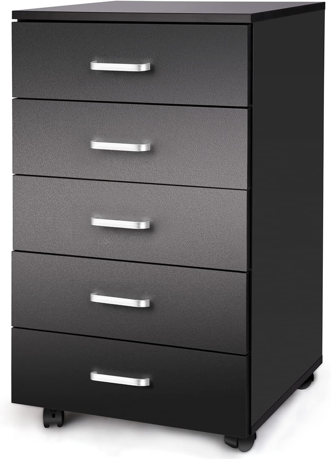 White 5 Drawer Mobile Office Cabinet S82836