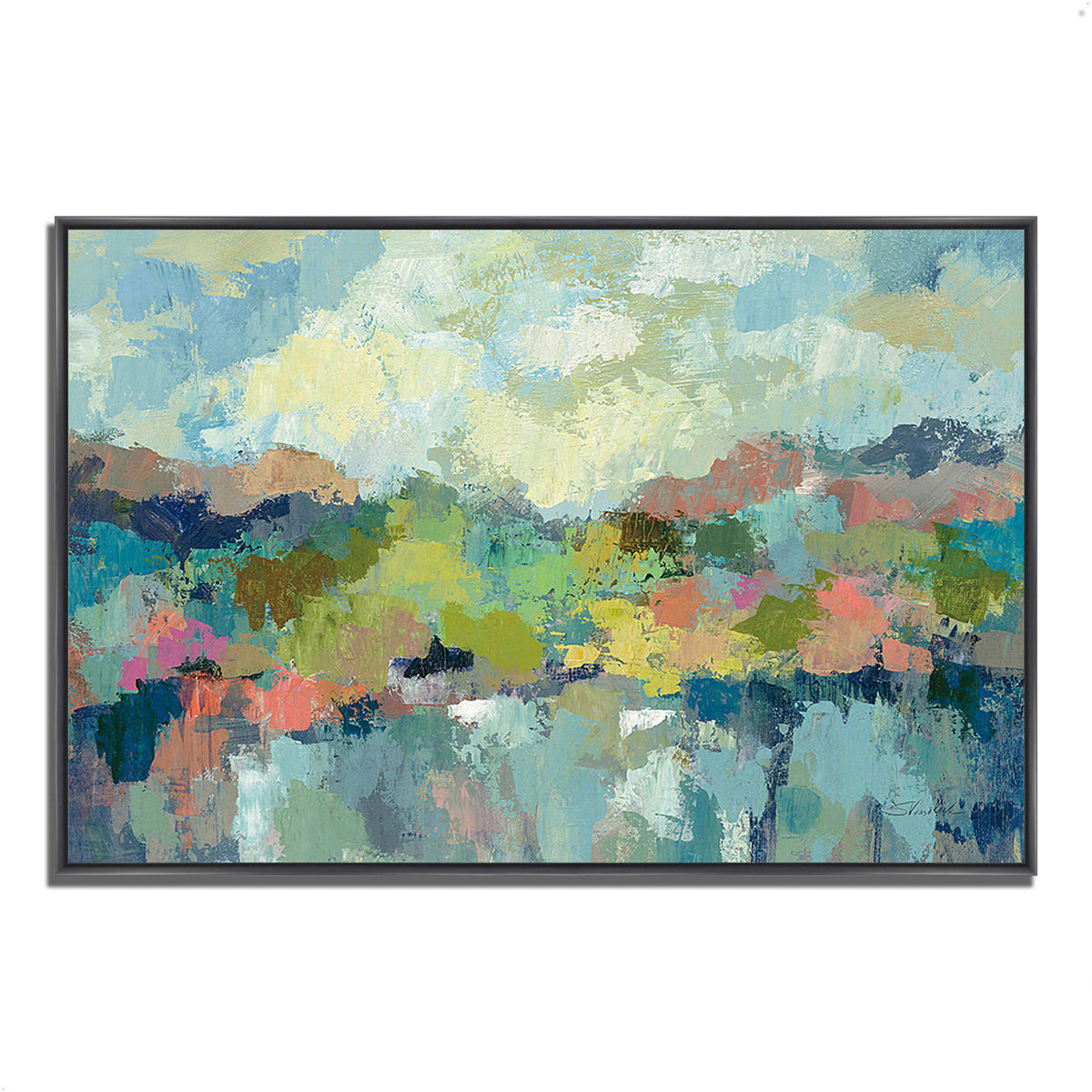 Framed Acrylic Painting Print on Canvas K9701