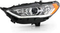 2017-2019 Ford Fusion Projector Headlight Left Driver Side U59882