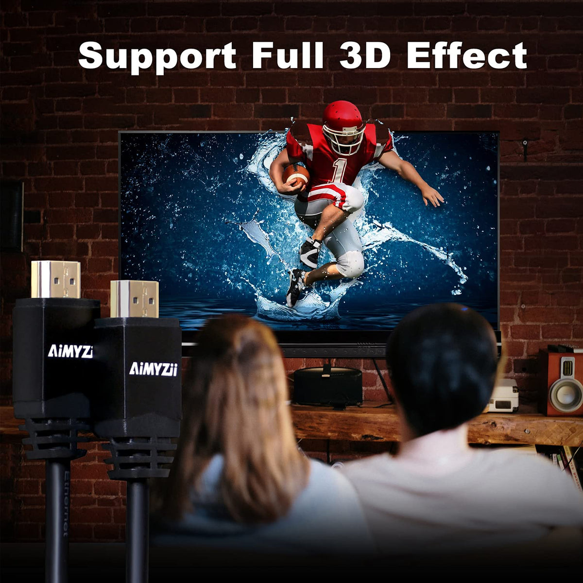 100 Feet 4K HDMI 2.0 Cable with Built-in Signal Booster Black Z44342