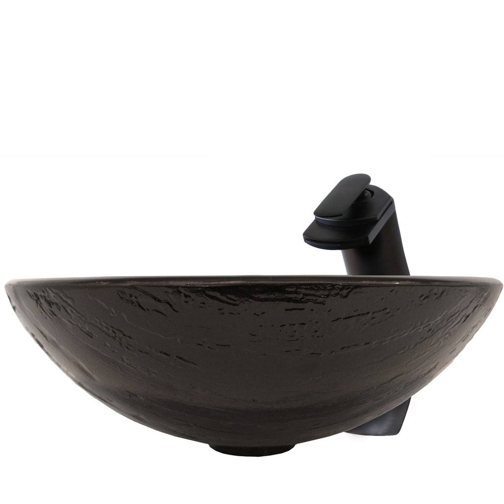 Glass Vessel Bathroom Sink Set A85404
