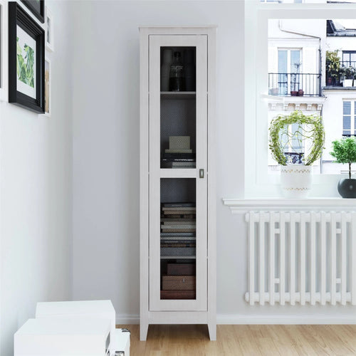 18 inch Wide Storage Cabinet with Mesh Door L56132