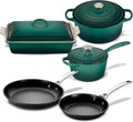 Enameled Cast Iron and Nonstick Cookware Set J625