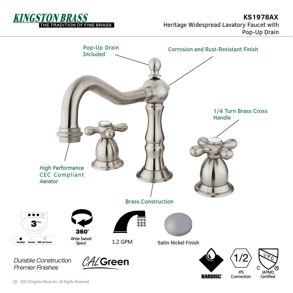 Oil Rubbed Bronze Widespread Lavatory Faucet N314238