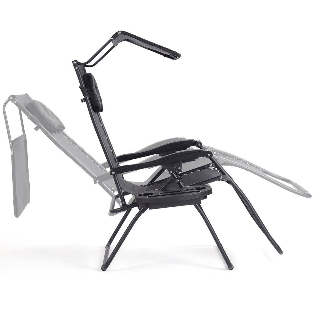 Folding Recliner Lounge Chair with Cup Holder V8489