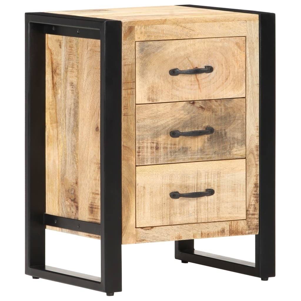 Solid Mango Wood Bedside Cabinet J7711