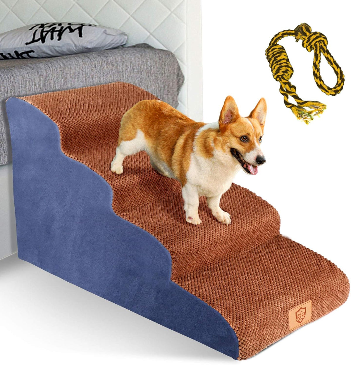 4 Tiers Non-Slip Foam Dog Steps R6309