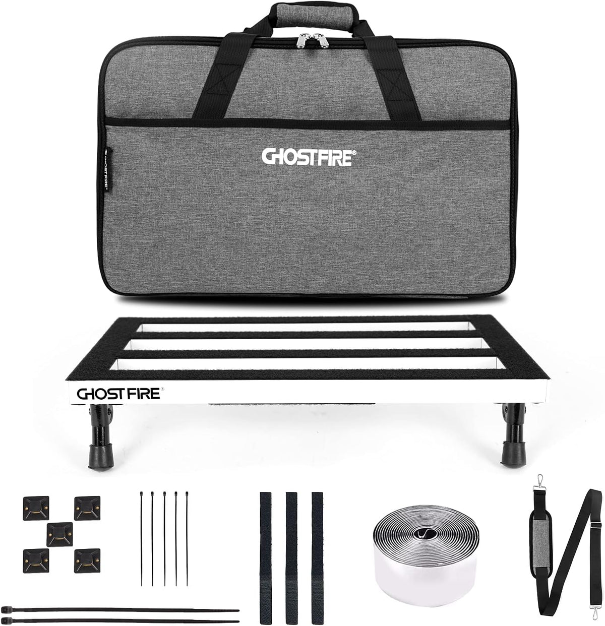 Aluminum Alloy Guitar Pedal Board with Carry Case O93221