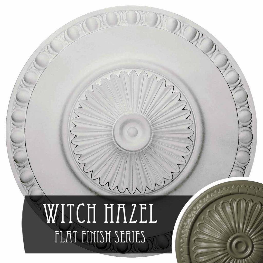 23 1/2x22OD x 3 1/4x22P Hand-Painted Ceiling Medallion G37236