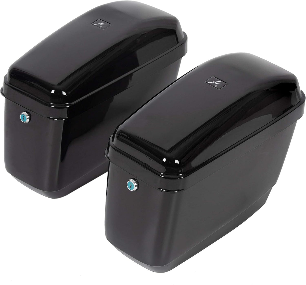 Hard Motorcycle Saddlebags with Mounting Kit Black T847081