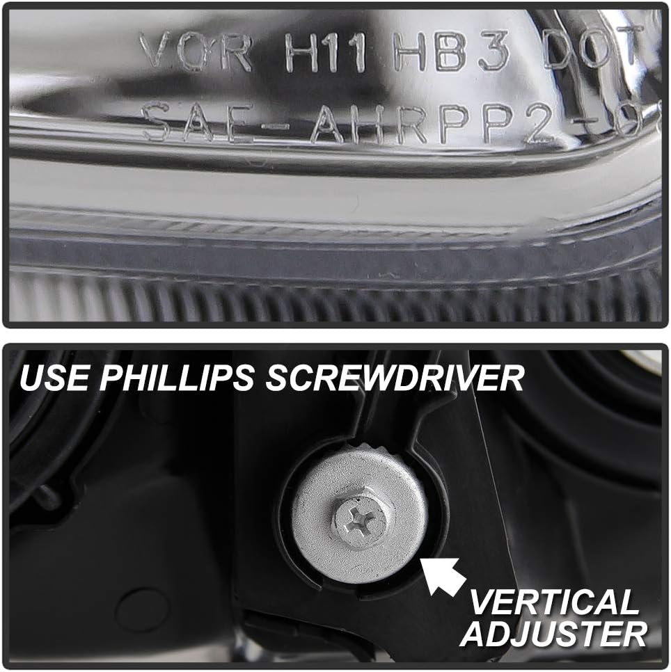 Chrome Housing Headlights Assembly Pair Set Y428249