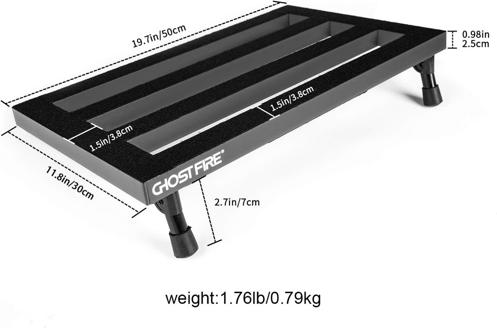 Aluminum Alloy Guitar Pedal Board with Carry Case O93221
