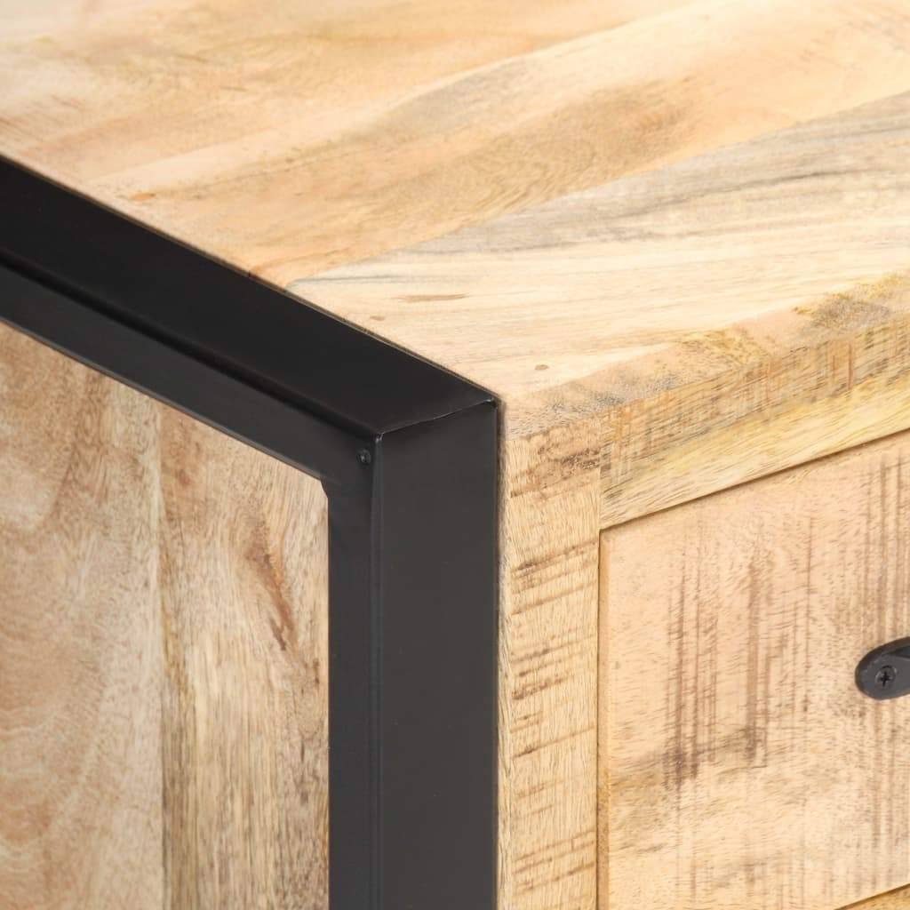 Solid Mango Wood Bedside Cabinet J7711
