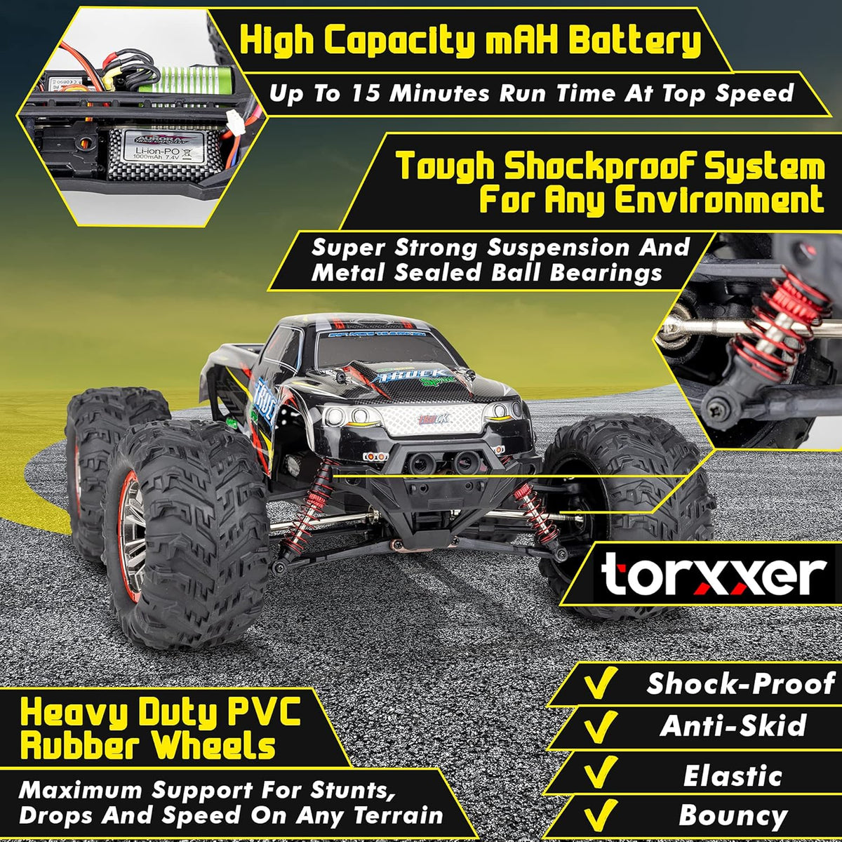 1:10 Scale High Speed 4WD Off Road RC Truck R45185