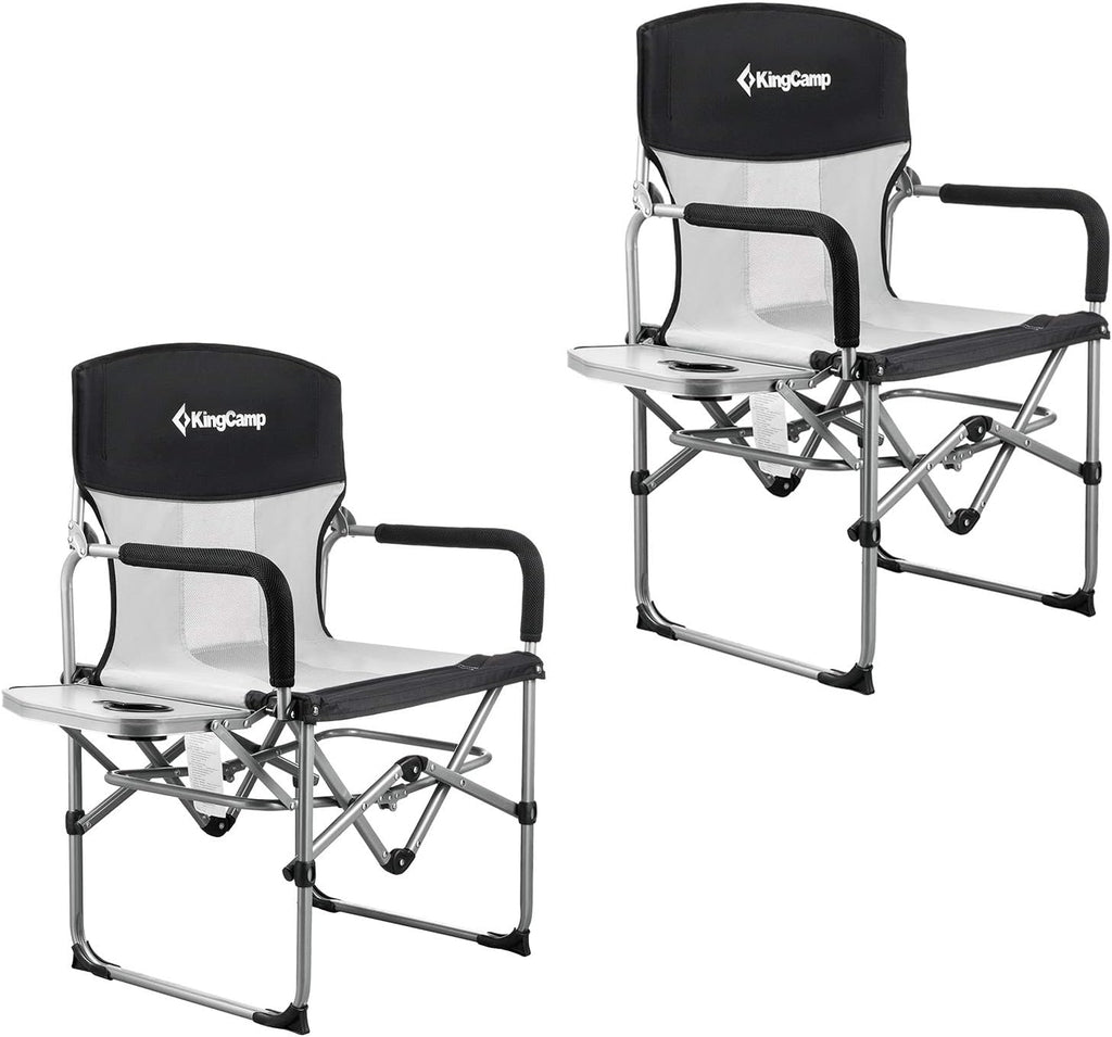 Camping Chair with Handle and Side Table, 2 Pack W639