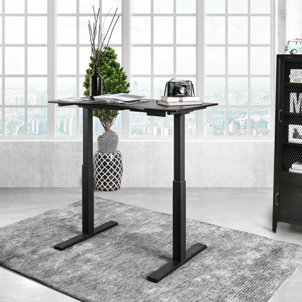 Height Adjustable Desk with USB Power Outlet Grey K872392