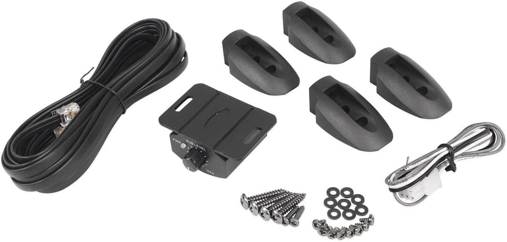 10 800 Watt Slim Low Profile Powered Car Subwoofer Z41036