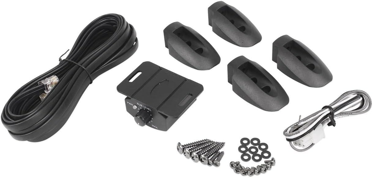 10 800 Watt Slim Low Profile Powered Car Subwoofer Z41036