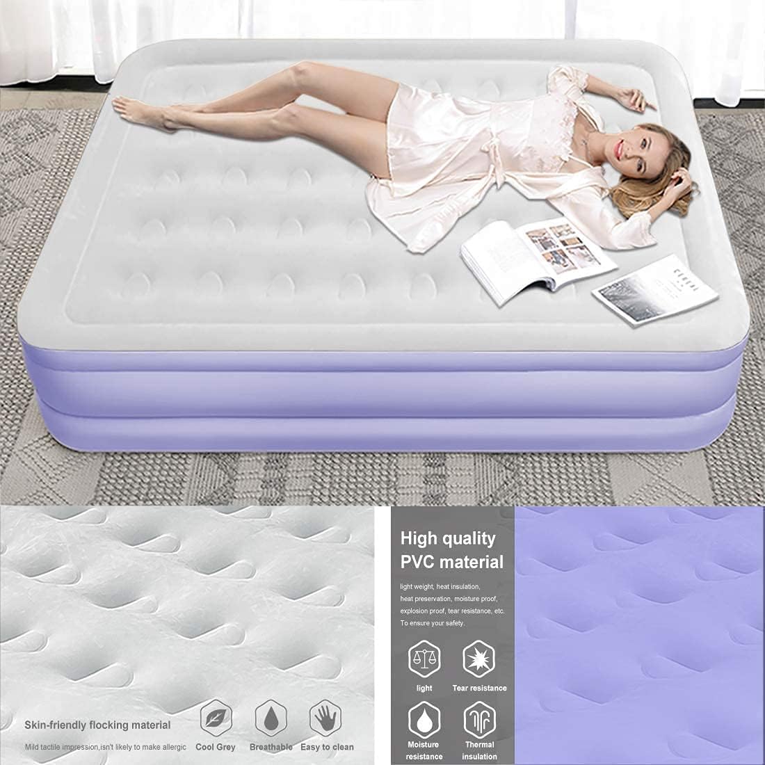 Queen Air Mattress with Built-in Pump E58159