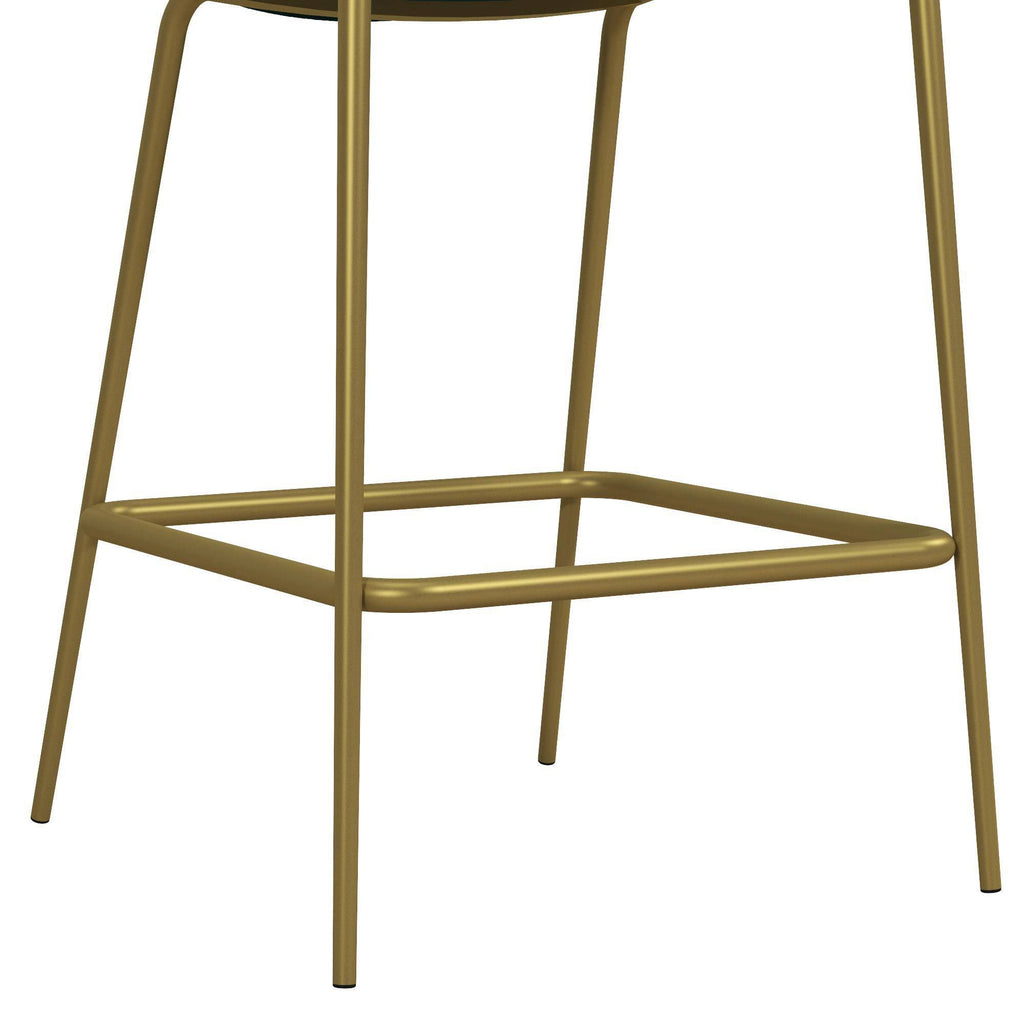 Green Upholstered Counter Stool S68039
