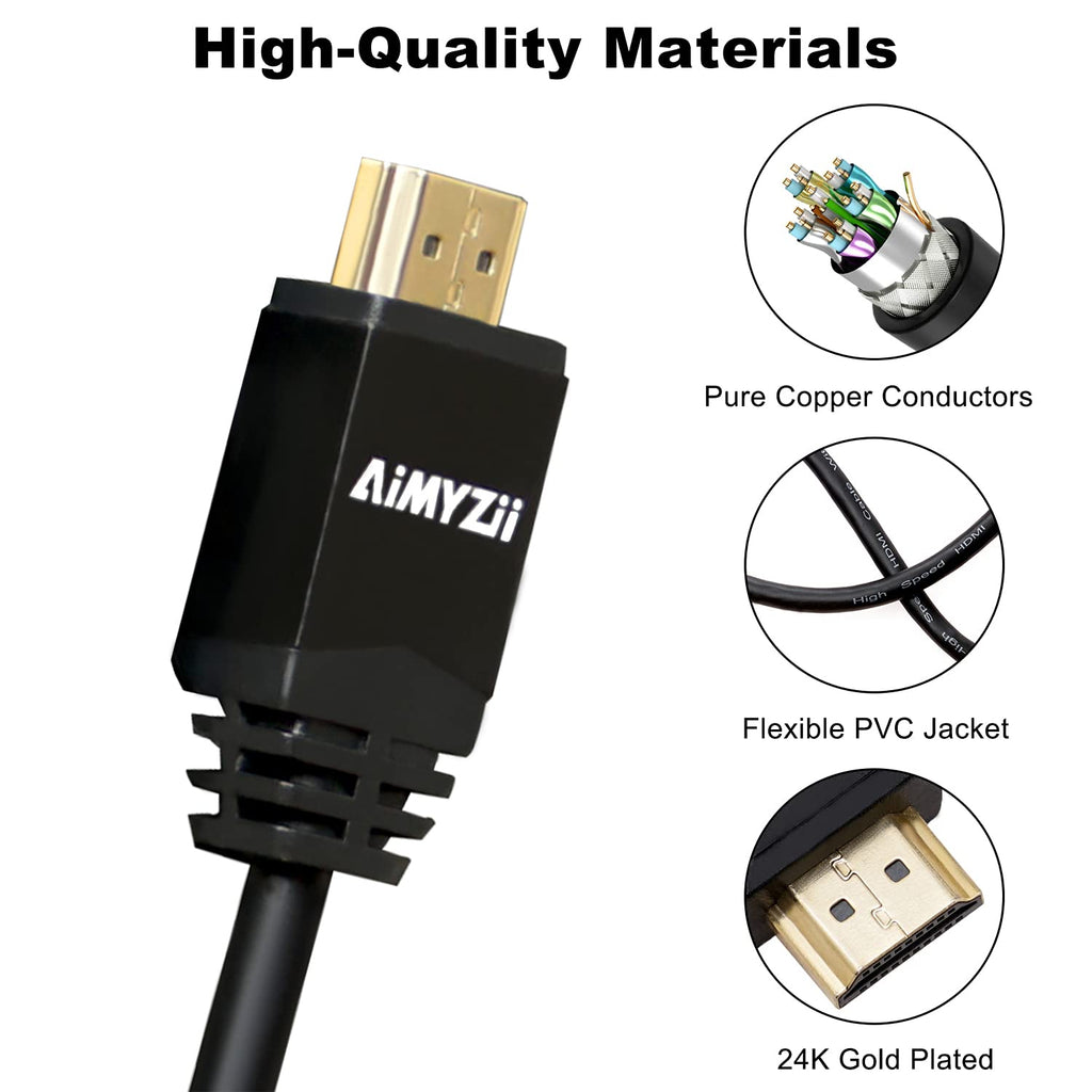 100 Feet 4K HDMI 2.0 Cable with Built-in Signal Booster Black Z44342