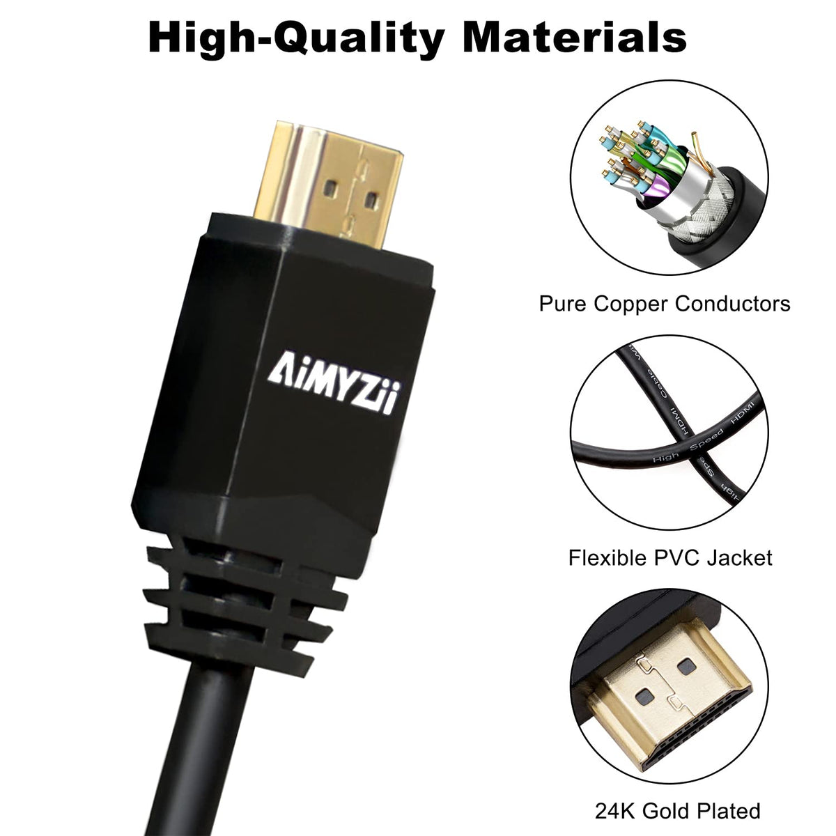 100 Feet 4K HDMI 2.0 Cable with Built-in Signal Booster Black Z44342
