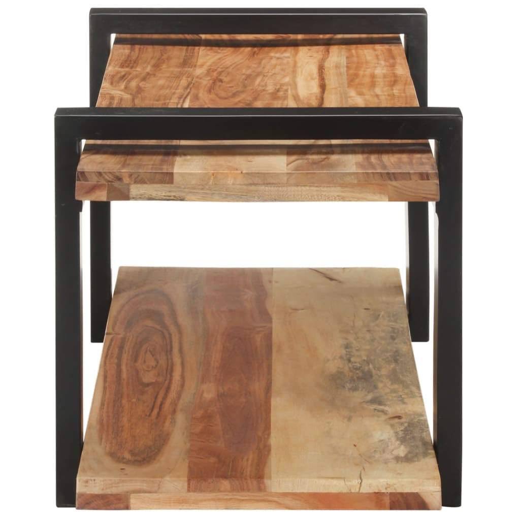 Solid Acacia Wood TV Cabinet B55783