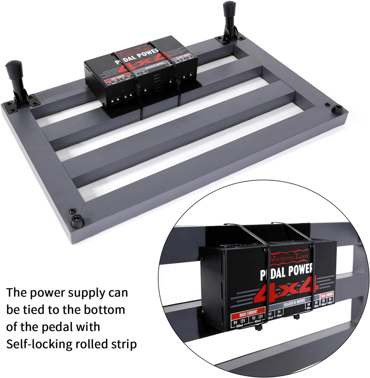 Aluminum Alloy Guitar Pedal Board with Carry Case O93221