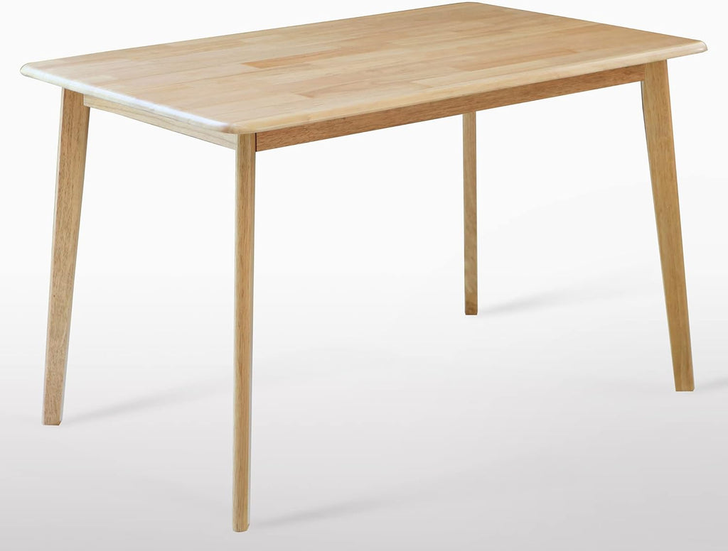 Natural Solid Rubber Wood Dining Table Z3363