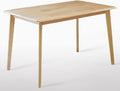 Natural Solid Rubber Wood Dining Table Z3363