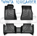 Black TPE Car Floor Mats Full Set X349