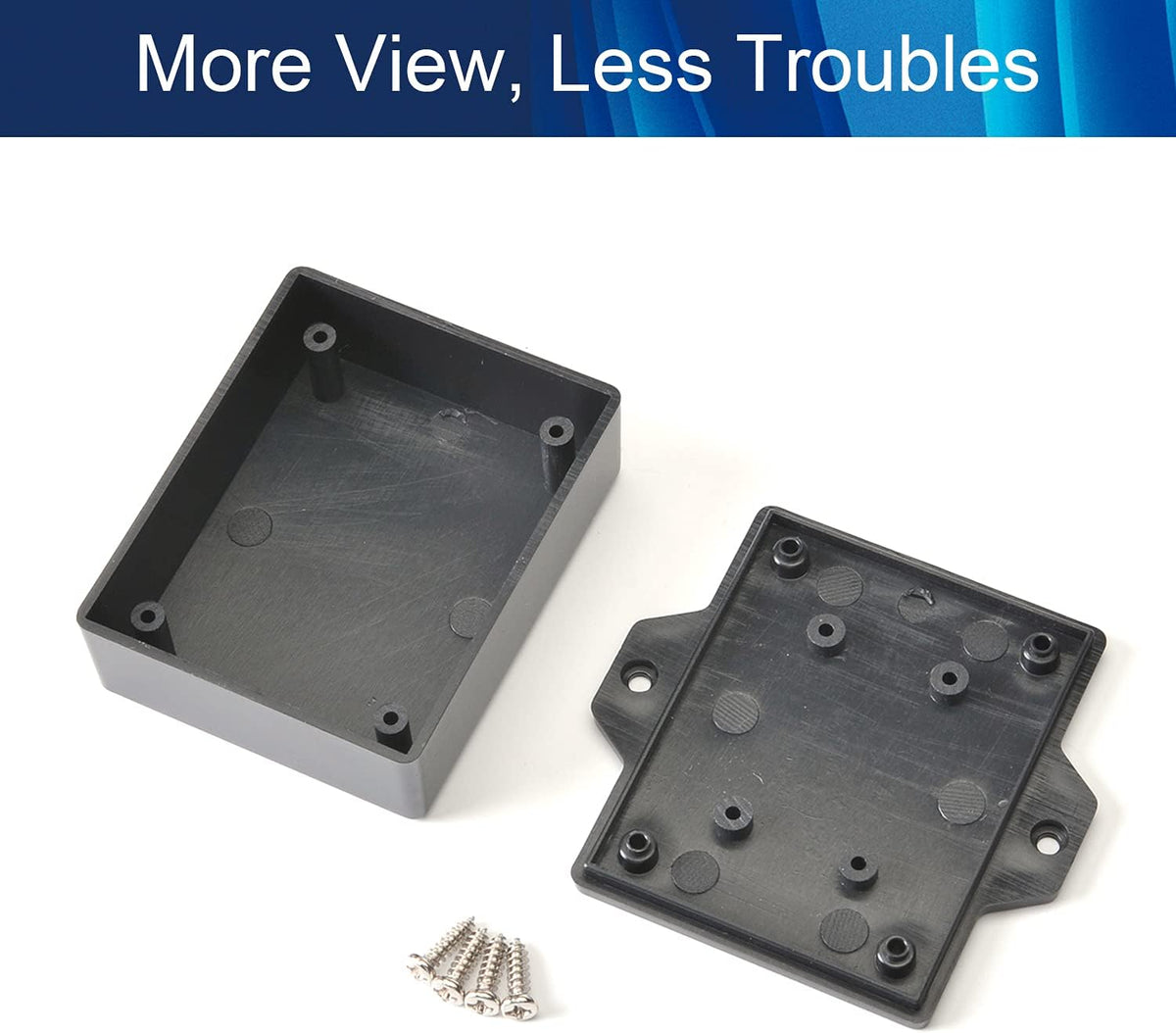 Black ABS Plastic Junction Box K680665
