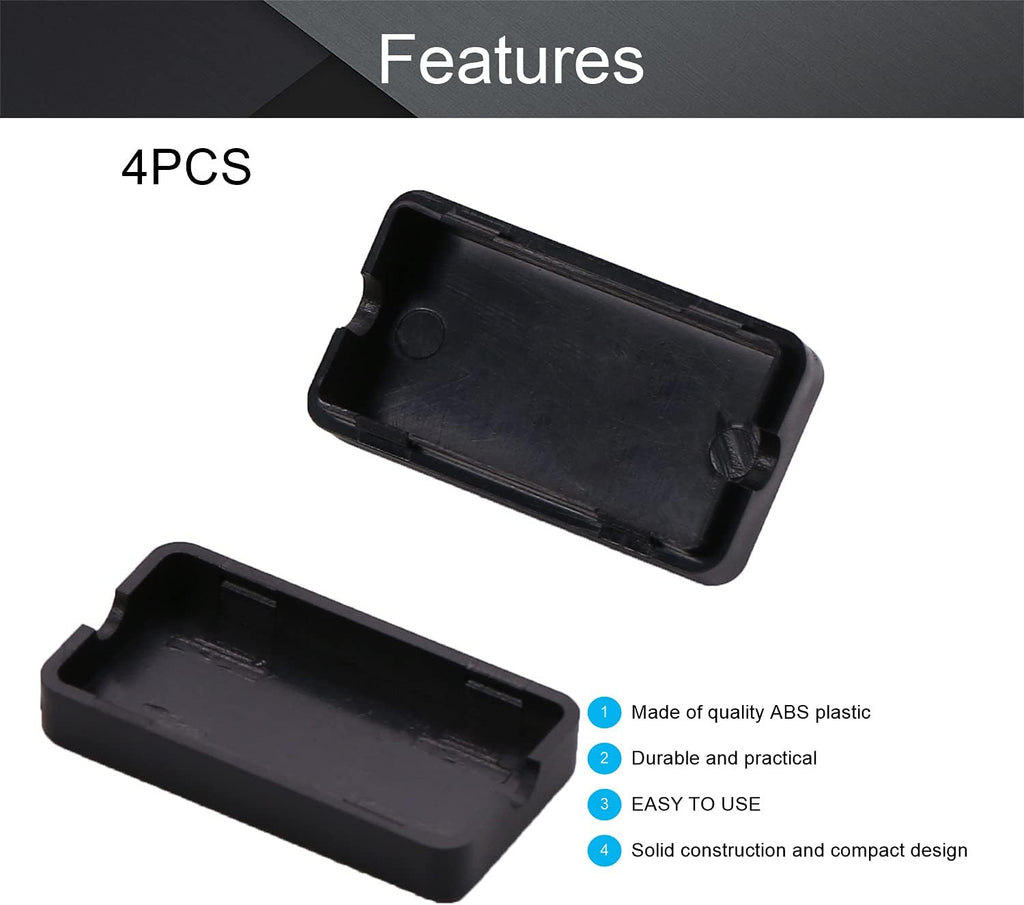 Black ABS Plastic Junction Box K680665