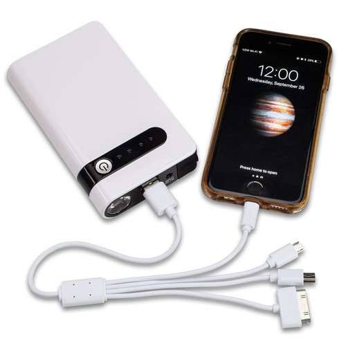 12V Portable Car Battery Jumper and Power Bank with Case 8,000 mAh I4532