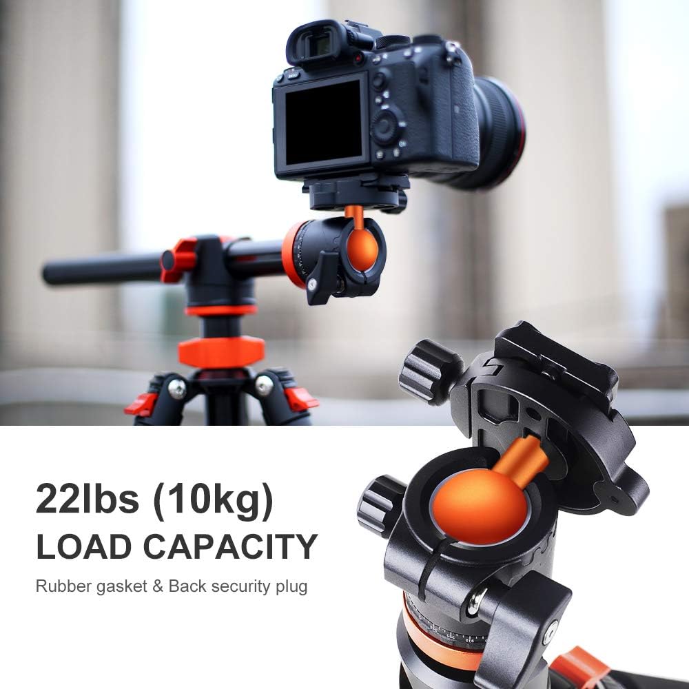 94 Inch 4 Section Aluminium Camera Tripod with 360 Degree Ball Head S474