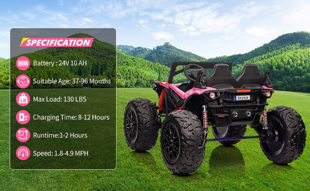 24V Ride on Car 2 Seats UTV with Remote Control Z89769
