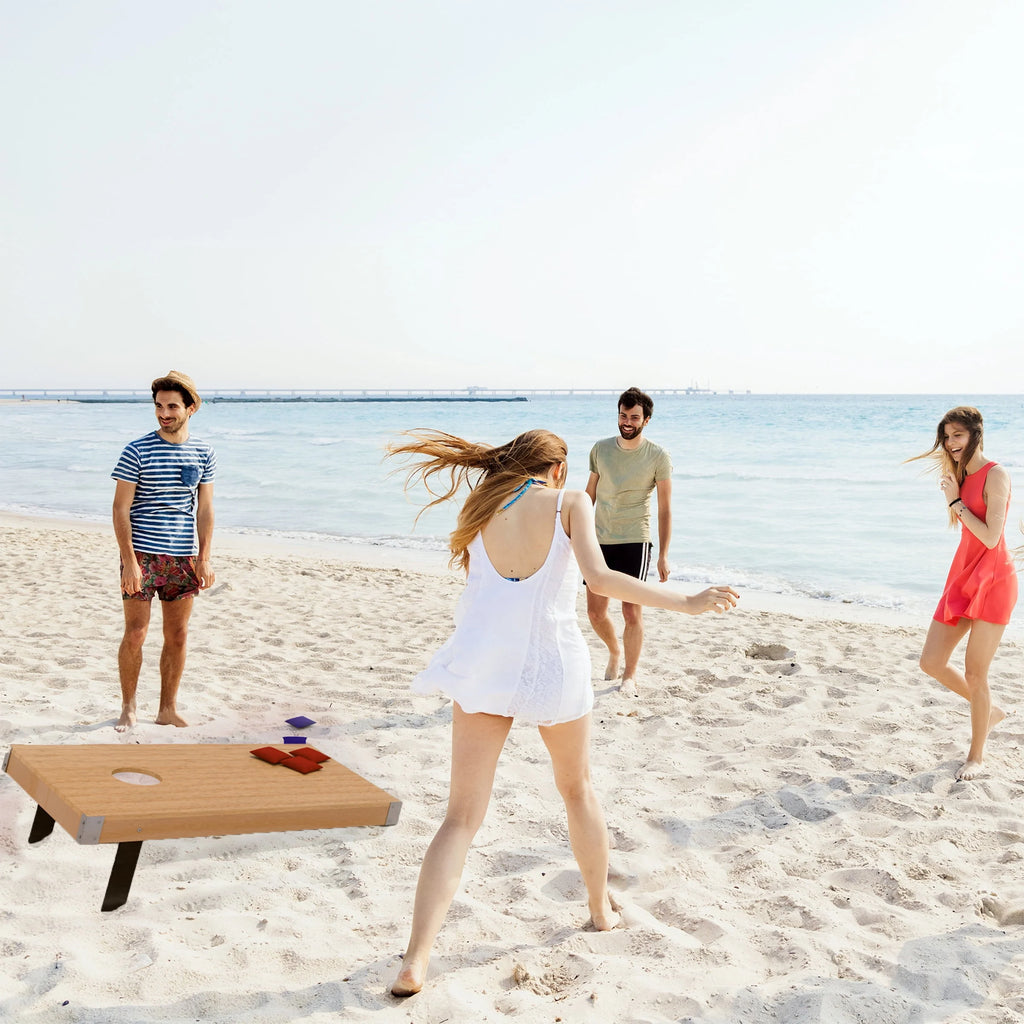 Regulation Sized Outdoor Cornhole Boards and Bags C6756