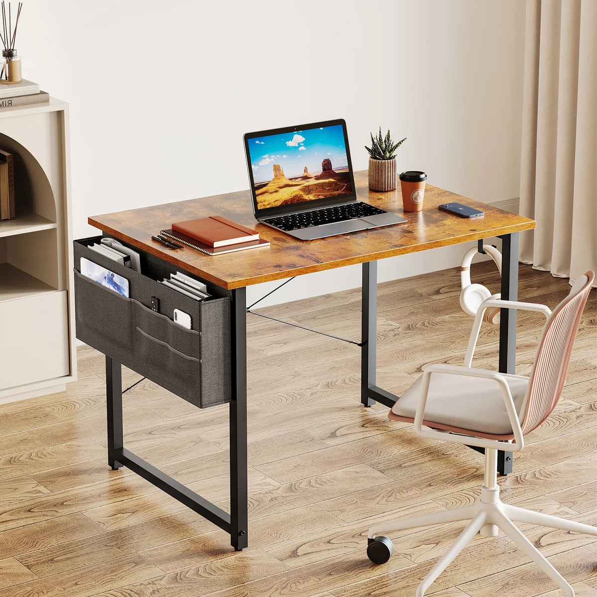 32 inch Small Computer Writing Desk with Storage Bag O2651