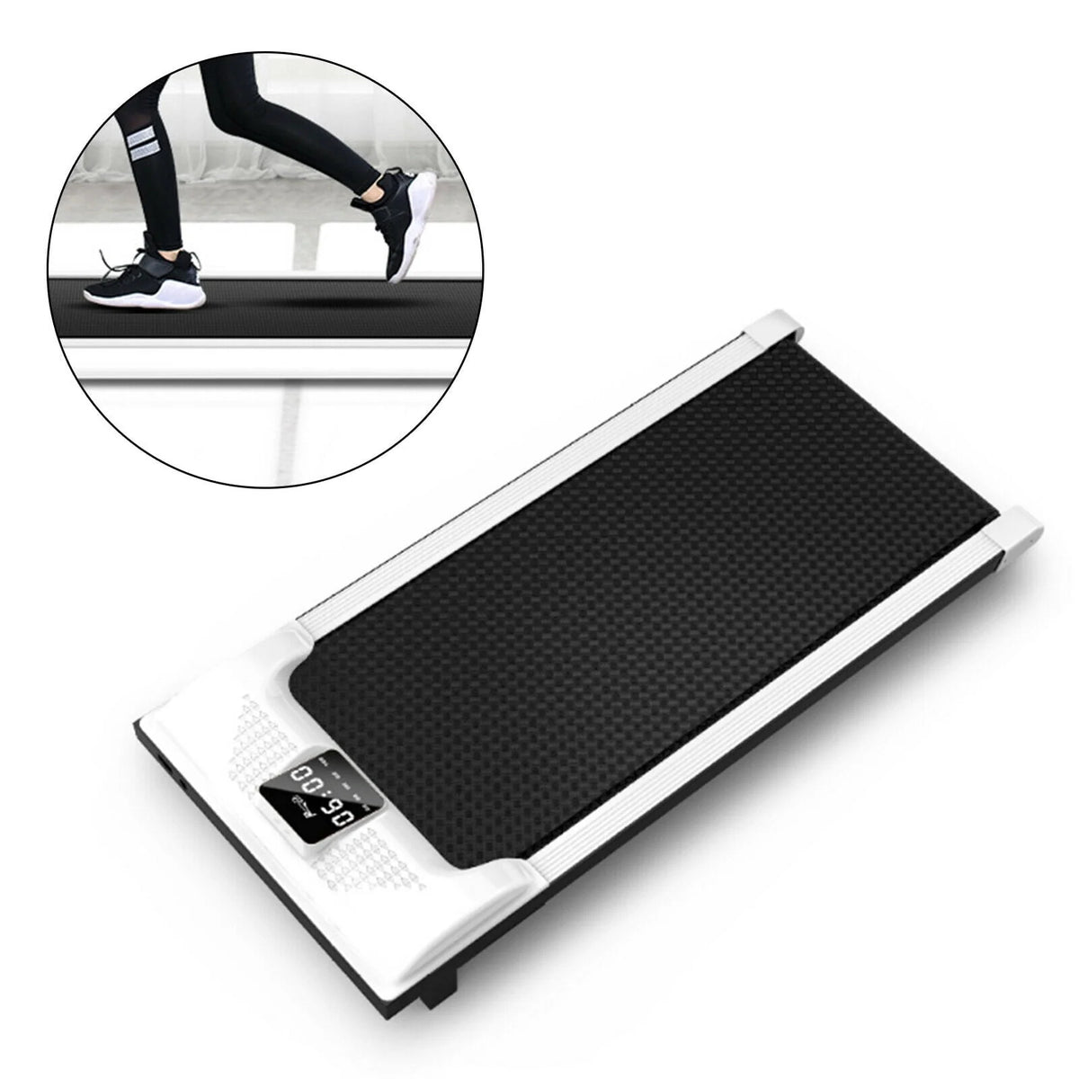 Portable Electric Treadmill Walking Pad with LCD Display O87638