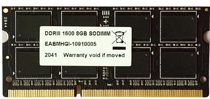 16GB DDR3 1600MHz Laptop SODIMM RAM K874