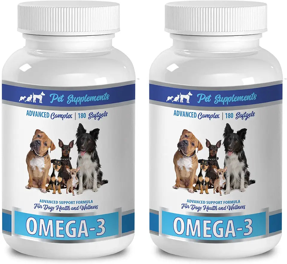 Omega 3 Dogs Supplements 2 Bottle 360 Softgels U781