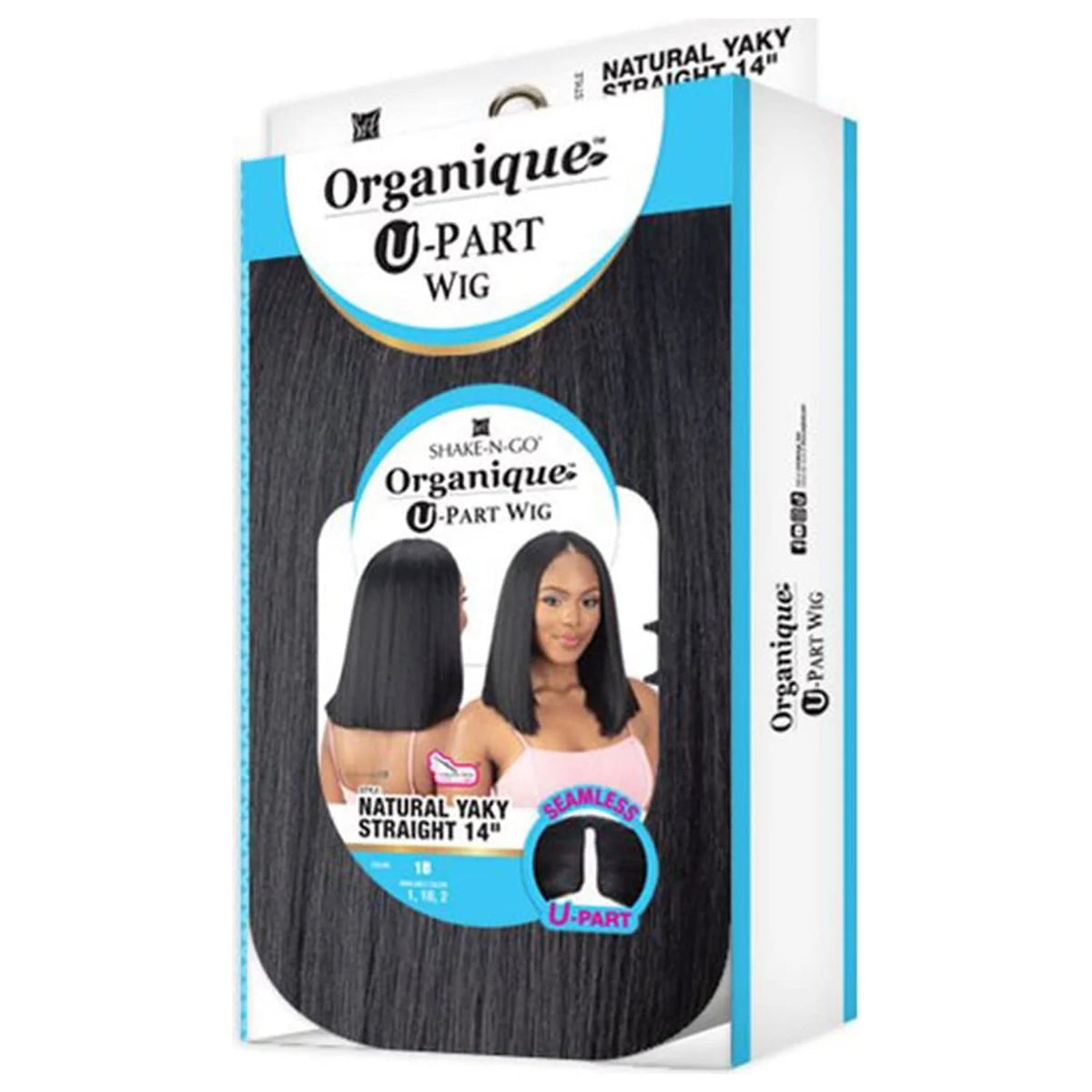 U Part Wig Natural Yaky Straight 14" X51930